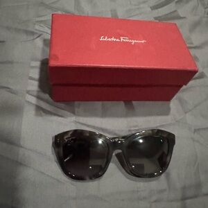 Salvatore Ferragamo Dark Green Sunglasses